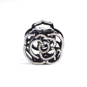 🆕 3/$20 Rose Rhinestone Bling Hair Clip H11